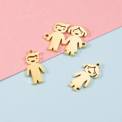 Mirror Titanium Steel Boys Girls Jewelry Accessories Diy Couple Honey Pot Cartoon Shape Pendant