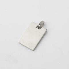 Mirror stainless steel rectangular pendant DIY jewelry accessories