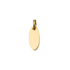 Factory direct selling hot mirror stainless steel oval tail DIY lettering Oval with hanging ring tag