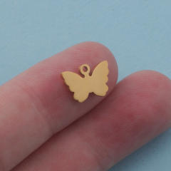 Mirror stainless steel creative butterfly pendant diy jewelry accessory