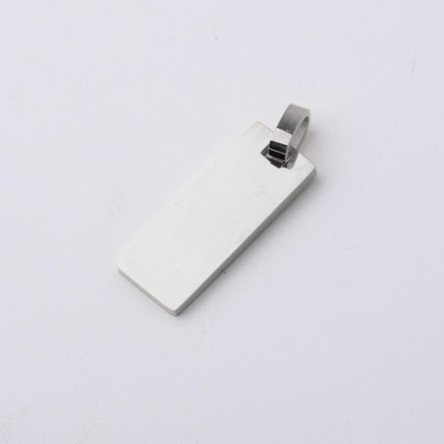 Mirror stainless steel rectangular pendant DIY jewelry accessories