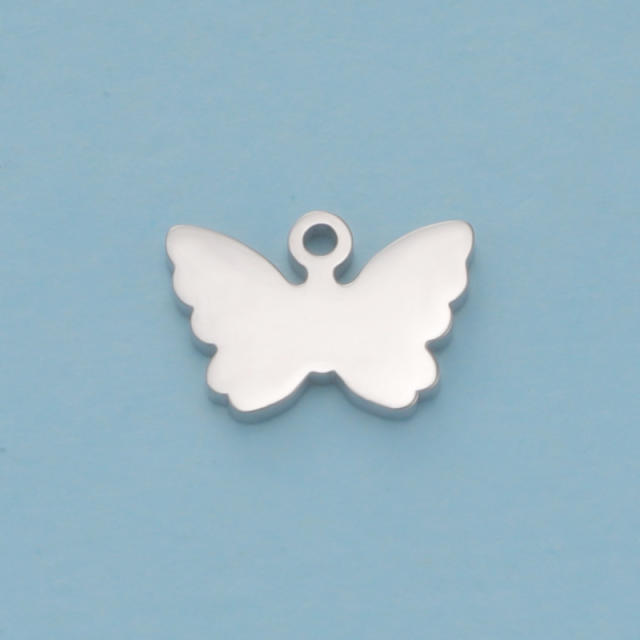 Mirror stainless steel creative butterfly pendant diy jewelry accessory