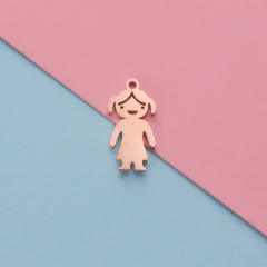 Mirror Titanium Steel Boys Girls Jewelry Accessories Diy Couple Honey Pot Cartoon Shape Pendant
