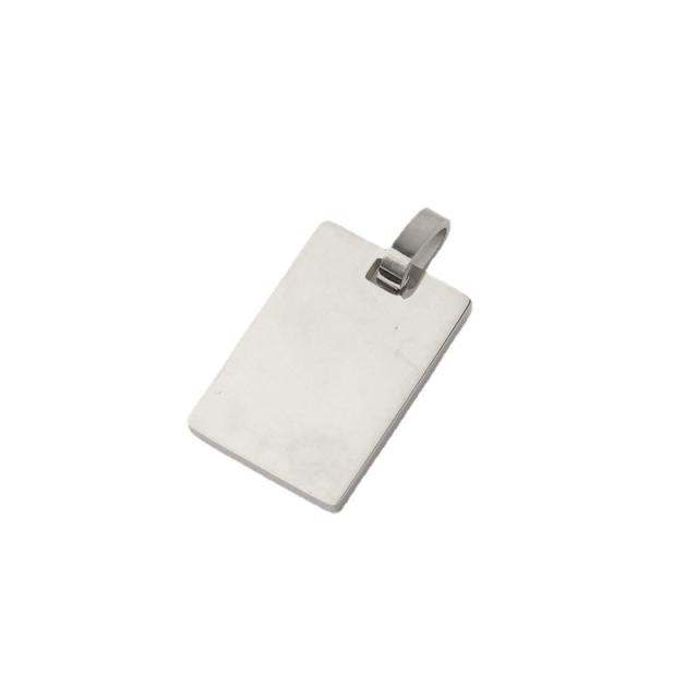Mirror stainless steel rectangular pendant DIY jewelry accessories