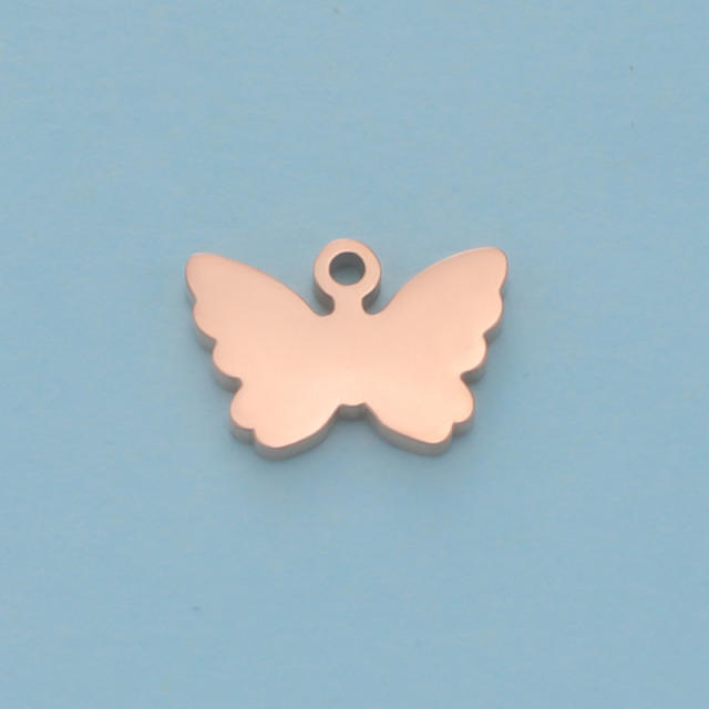 Mirror stainless steel creative butterfly pendant diy jewelry accessory