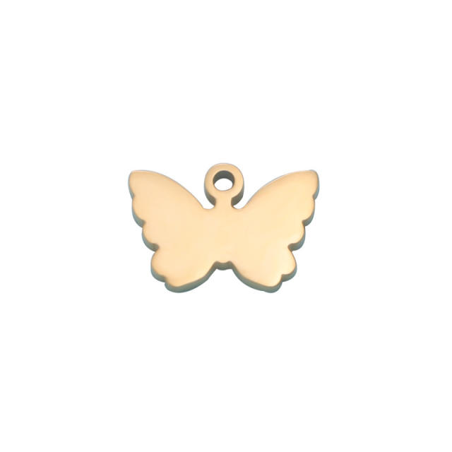 Mirror stainless steel creative butterfly pendant diy jewelry accessory