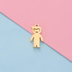 Mirror Titanium Steel Boys Girls Jewelry Accessories Diy Couple Honey Pot Cartoon Shape Pendant