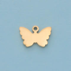 Mirror stainless steel creative butterfly pendant diy jewelry accessory