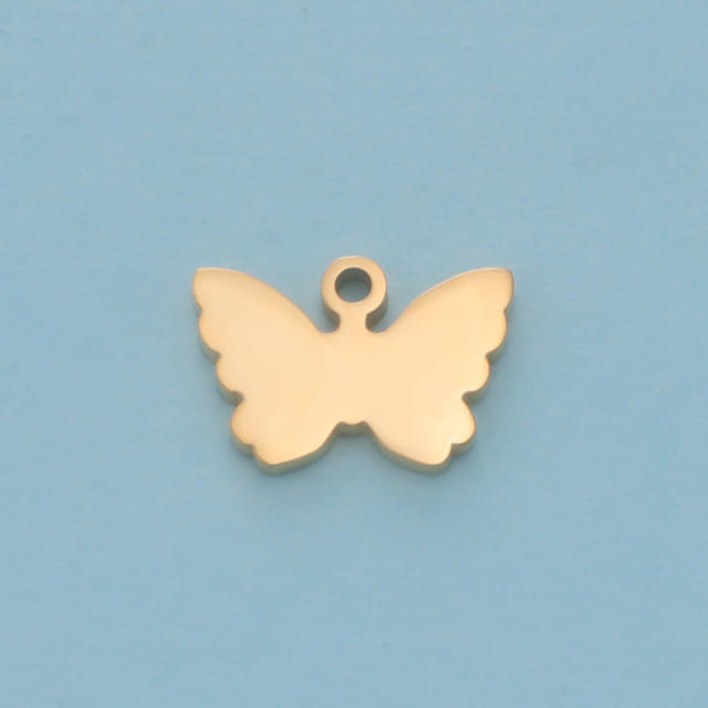 Mirror stainless steel creative butterfly pendant diy jewelry accessory