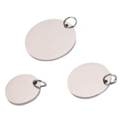 8-30mm Mirror Stainless Steel Ring Round Pendant