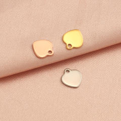 Foreign trade new mirror stainless steel heart jewelry accessories DIY