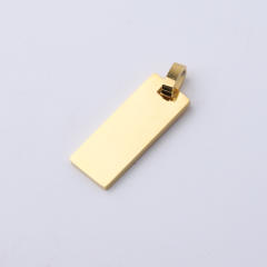 Mirror stainless steel rectangular pendant DIY jewelry accessories