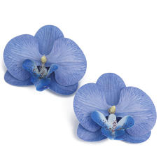 Holiday orchid earrings choker brooch jewelry set