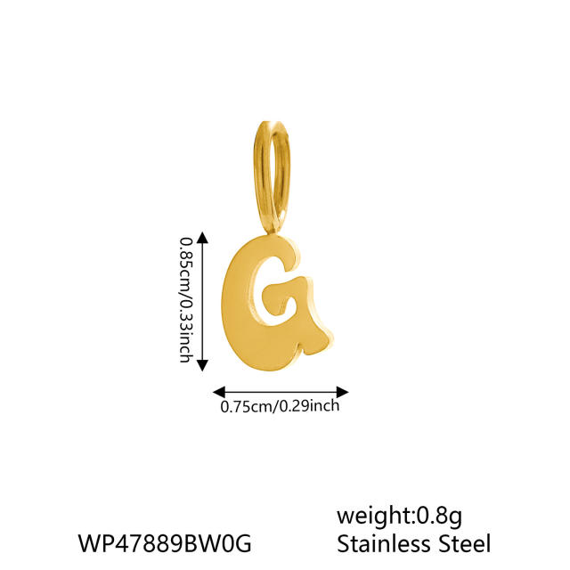 Fashionable Stainless Steel Miniature Alphabet Letters Jewelry Accessories Small Size initial letter