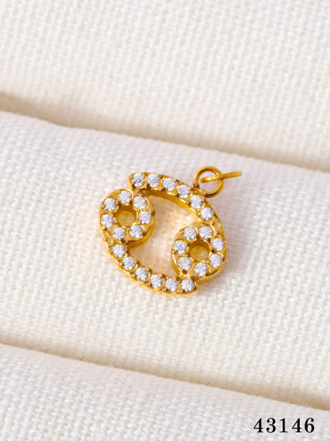 Fashionable Stainless Steel Micro-Paved Diamond zodiac Accessories Jewelry Wholesale