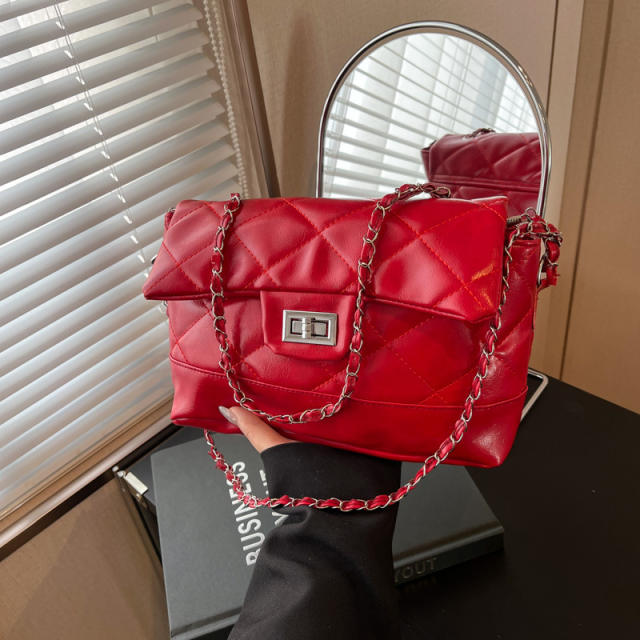 Women's 2025 New Stylish tote Bag Fashionable Embroidery Crossbody Bag quilted bag