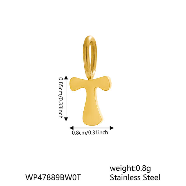 Fashionable Stainless Steel Miniature Alphabet Letters Jewelry Accessories Small Size initial letter