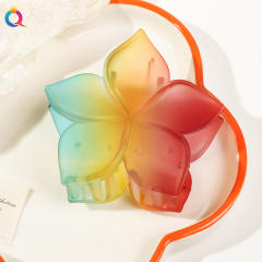 Five-leaf Flower Gradient  hair claw clips