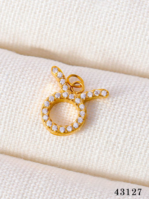 Fashionable Stainless Steel Micro-Paved Diamond zodiac Accessories Jewelry Wholesale