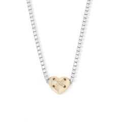 New tennis chain mix color clover star heart pendant copper necklace