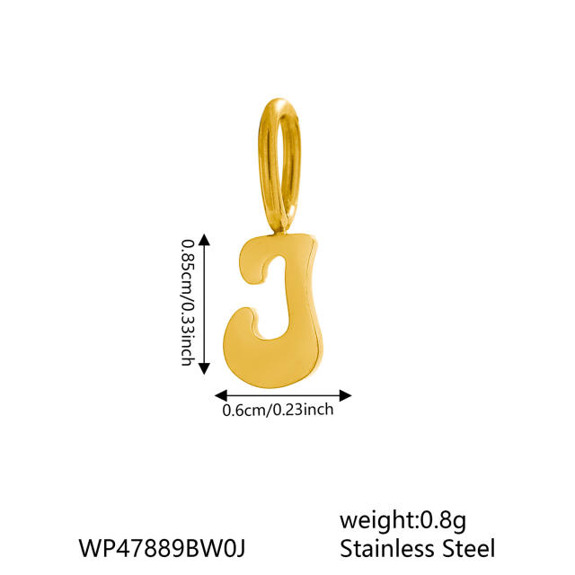 Fashionable Stainless Steel Miniature Alphabet Letters Jewelry Accessories Small Size initial letter