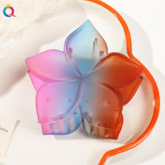 Five-leaf Flower Gradient  hair claw clips
