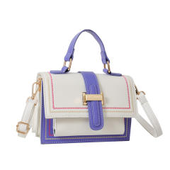 2025 New Fashionable Casual Shoulder Crossbody Bag Korean-style Colorblock Small Square Bag