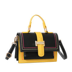 2025 New Fashionable Casual Shoulder Crossbody Bag Korean-style Colorblock Small Square Bag