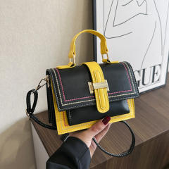 2025 New Fashionable Casual Shoulder Crossbody Bag Korean-style Colorblock Small Square Bag