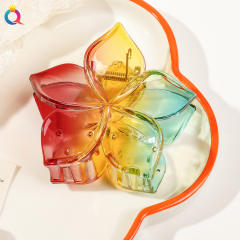 Five-leaf Flower Gradient  hair claw clips
