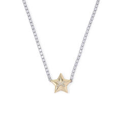 New tennis chain mix color clover star heart pendant copper necklace