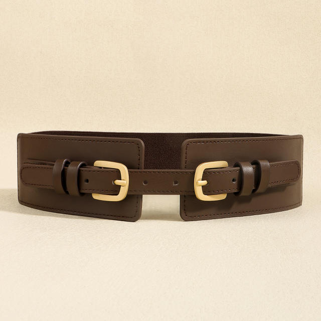 Wide Belt all-match decorative dress belt elastic waist belt corset belt