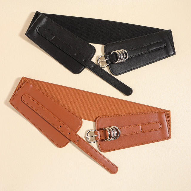 Wide Belt all-match decorative dress belt elastic waist belt corset belt