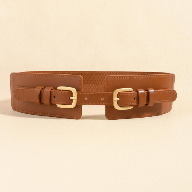 Wide Belt all-match decorative dress belt elastic waist belt corset belt