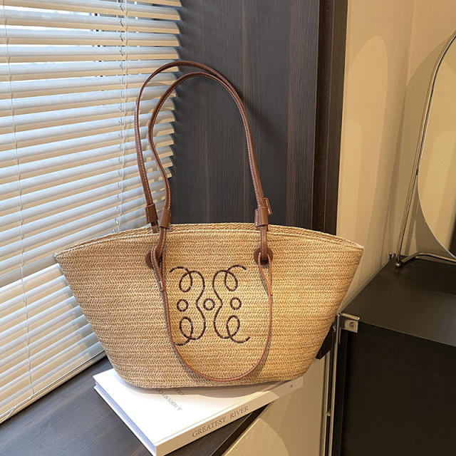 Summer large capacity two handle tote bag beach bag