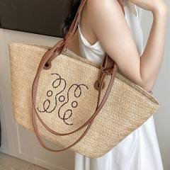 Summer large capacity two handle tote bag beach bag