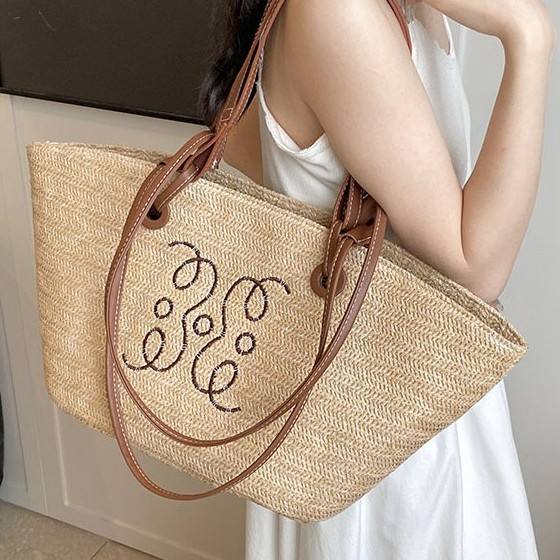Summer large capacity two handle tote bag beach bag