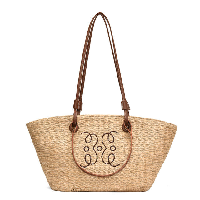 Summer large capacity two handle tote bag beach bag