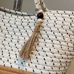 2025 handmade woven large capactiy beach bag tote bag