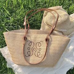 Summer large capacity two handle tote bag beach bag