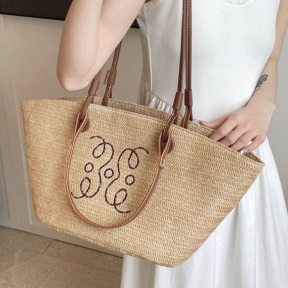 Summer large capacity two handle tote bag beach bag