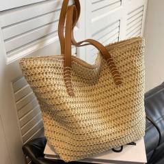2025 concise design straw beach bag tote bag
