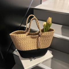 2025 handmade woven large capactiy beach bag tote bag