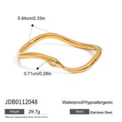 18KG classic snake diamond stainless steel bangle cuff bangle