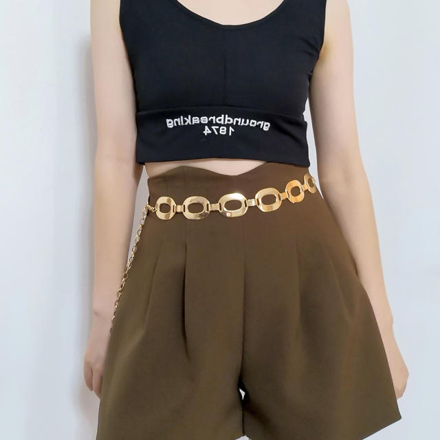All-match waist chain New Fashion metal matching skirt top grade outside waist belt