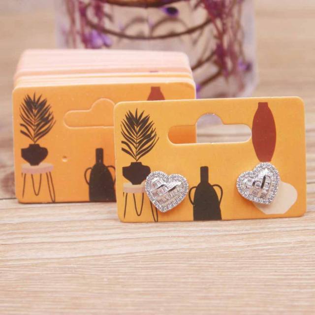 Color printing jewelry packaging card earrings display card