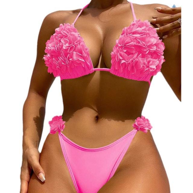 Sexy 3D flower Bikini Swimsuit