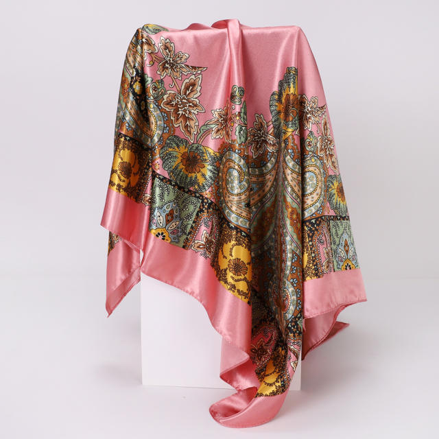 Classic paisley pattern scarf women's trend shawl stain scarf 90cm square scarf head scarf