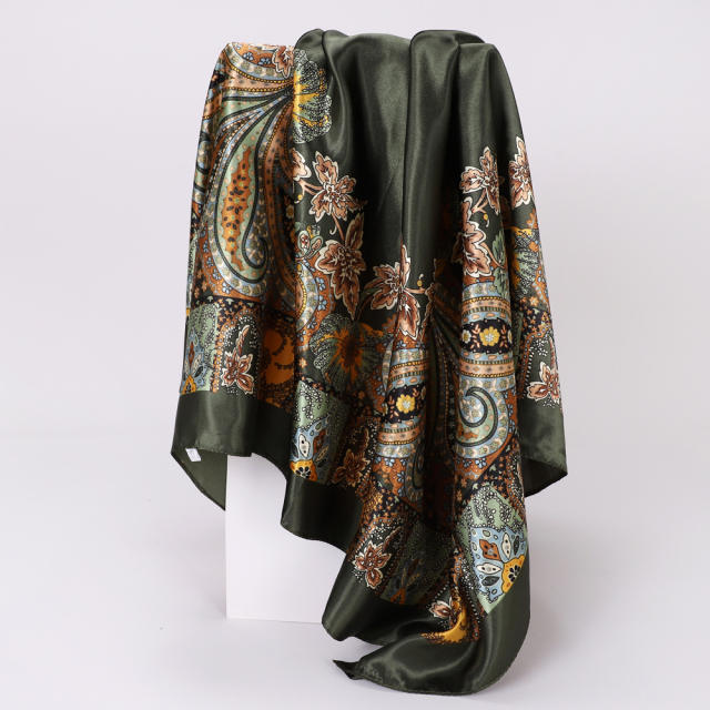 Classic paisley pattern scarf women's trend shawl stain scarf 90cm square scarf head scarf