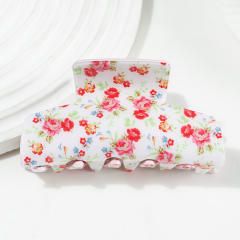 Korean fashion spring floral hair claw clips 8.5cm